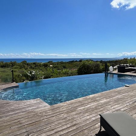 Villa Deluxe L'Hacienda Villa Vue Mer 180 Piscine Jacuzzi Proche Plage Marina Golf Pointe Des Chateaux Et Casino Jardin Clos Voyage Durable Saint-Francois  Exteriör bild