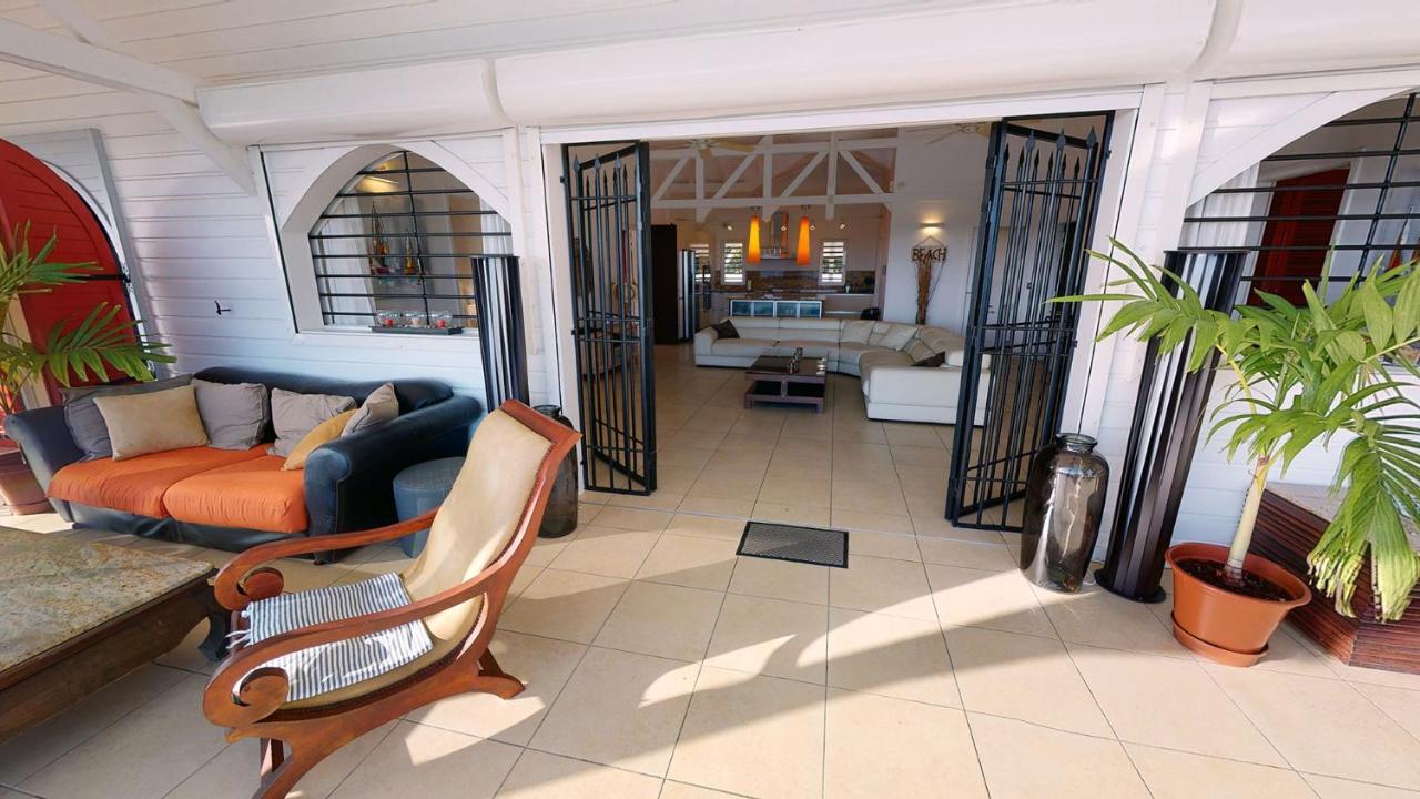 Villa Deluxe L'Hacienda Villa Vue Mer 180 Piscine Jacuzzi Proche Plage Marina Golf Pointe Des Chateaux Et Casino Jardin Clos Voyage Durable Saint-Francois  Exteriör bild