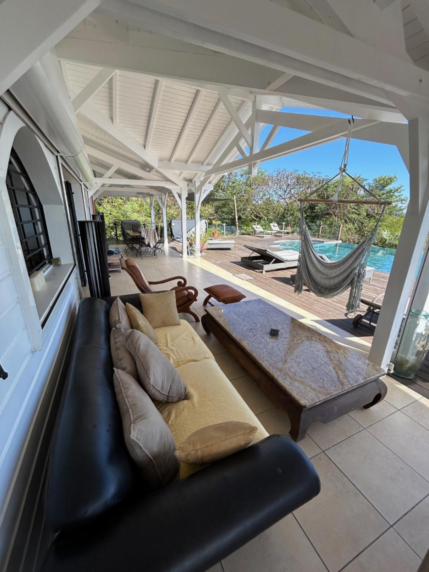 Villa Deluxe L'Hacienda Villa Vue Mer 180 Piscine Jacuzzi Proche Plage Marina Golf Pointe Des Chateaux Et Casino Jardin Clos Voyage Durable Saint-Francois  Exteriör bild