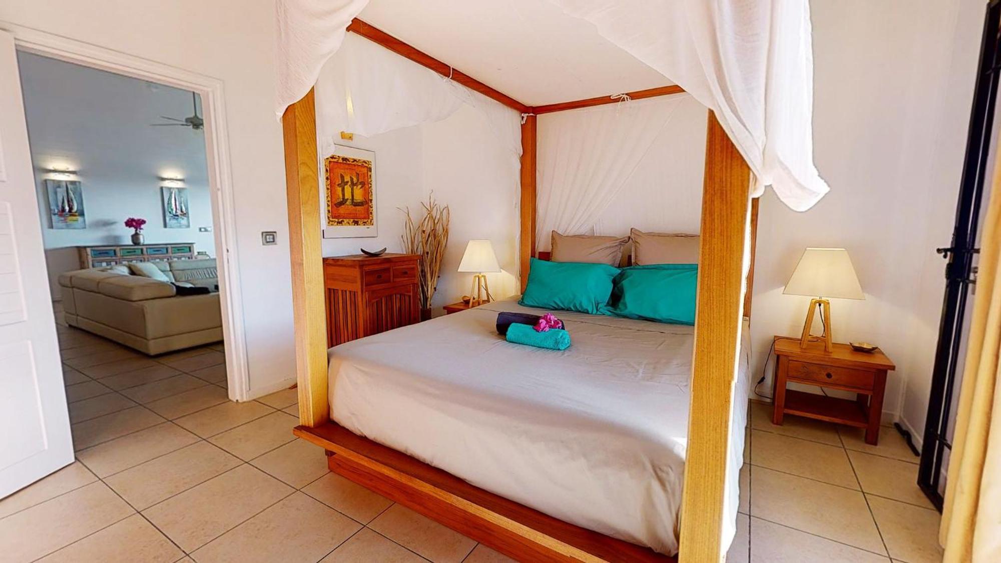 Villa Deluxe L'Hacienda Villa Vue Mer 180 Piscine Jacuzzi Proche Plage Marina Golf Pointe Des Chateaux Et Casino Jardin Clos Voyage Durable Saint-Francois  Rum bild