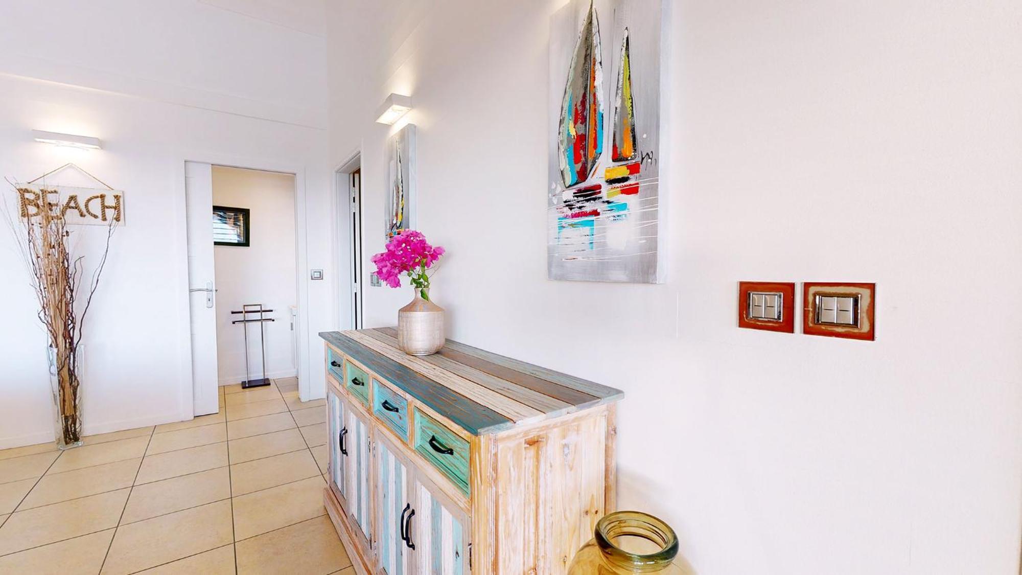 Villa Deluxe L'Hacienda Villa Vue Mer 180 Piscine Jacuzzi Proche Plage Marina Golf Pointe Des Chateaux Et Casino Jardin Clos Voyage Durable Saint-Francois  Rum bild