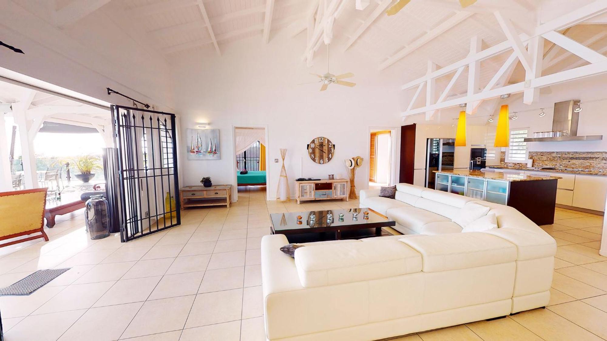 Villa Deluxe L'Hacienda Villa Vue Mer 180 Piscine Jacuzzi Proche Plage Marina Golf Pointe Des Chateaux Et Casino Jardin Clos Voyage Durable Saint-Francois  Rum bild