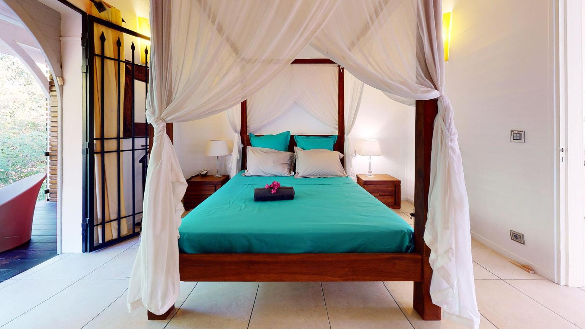 Villa Deluxe L'Hacienda Villa Vue Mer 180 Piscine Jacuzzi Proche Plage Marina Golf Pointe Des Chateaux Et Casino Jardin Clos Voyage Durable Saint-Francois  Rum bild