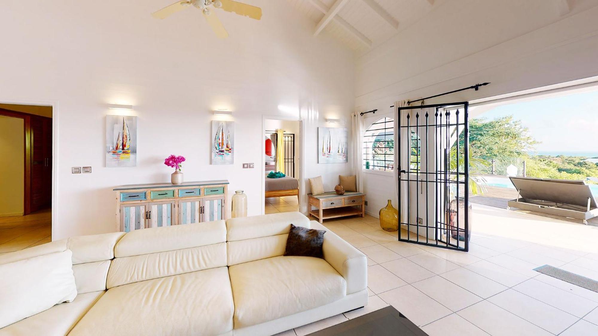 Villa Deluxe L'Hacienda Villa Vue Mer 180 Piscine Jacuzzi Proche Plage Marina Golf Pointe Des Chateaux Et Casino Jardin Clos Voyage Durable Saint-Francois  Rum bild