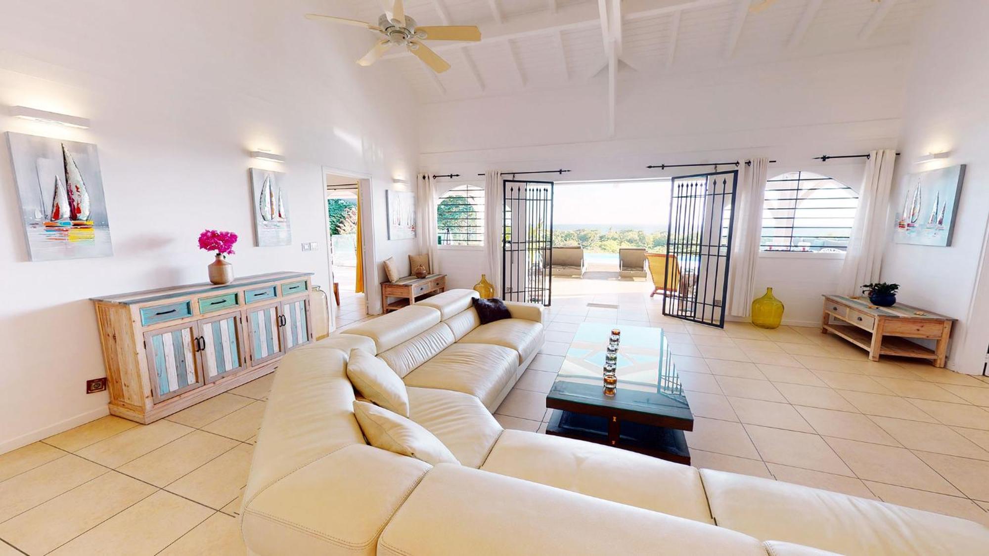 Villa Deluxe L'Hacienda Villa Vue Mer 180 Piscine Jacuzzi Proche Plage Marina Golf Pointe Des Chateaux Et Casino Jardin Clos Voyage Durable Saint-Francois  Rum bild